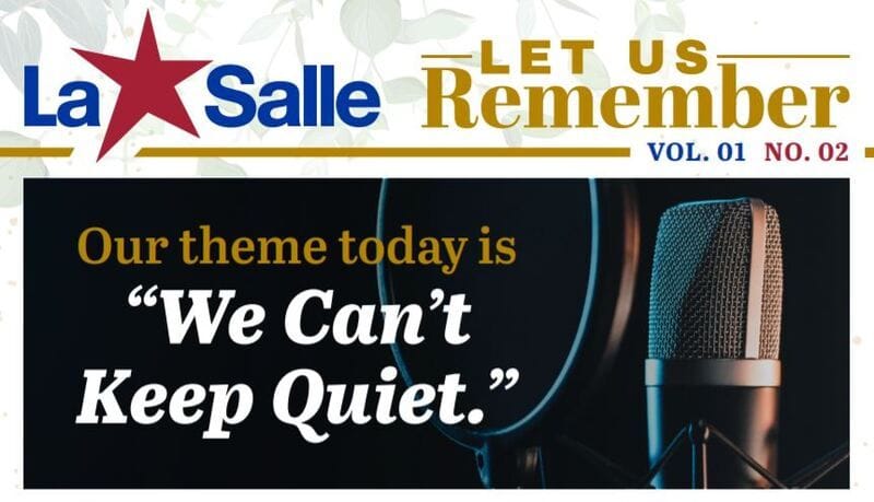 Resource: Let us Remember Reflection - "We can't keep quiet" Resource: Let us Remember Reflection - "We can't keep quiet"